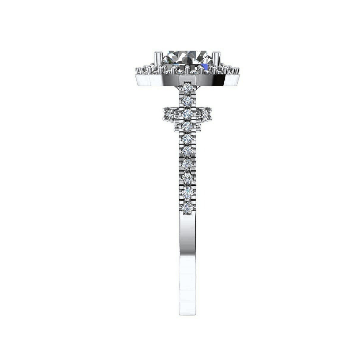 Round Halo Pave — Engagement Ring Setting