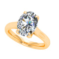 Oval Cathedral Solitaire — Engagement Ring Setting